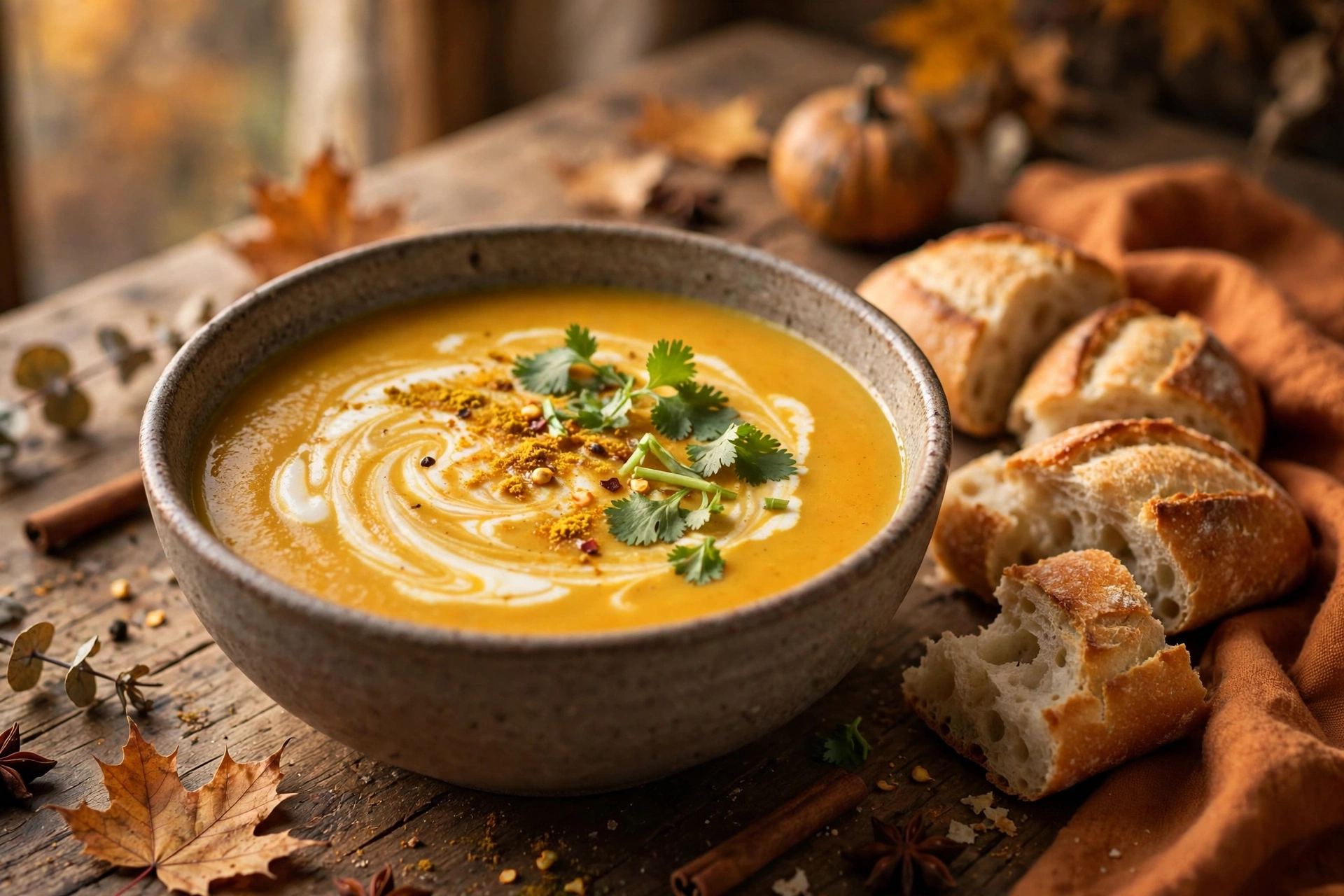 Pumpkin Soup Recipe: Creamy Coconut Curry Version