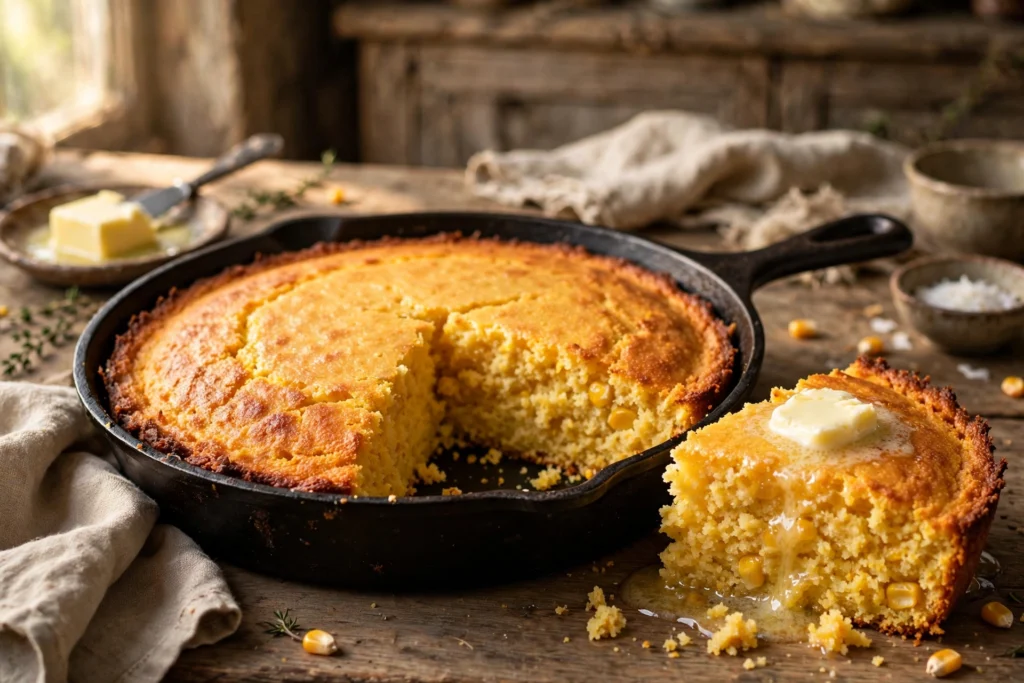 Southern Cornbread Recipe: Cast-Iron, Crisp & Golden