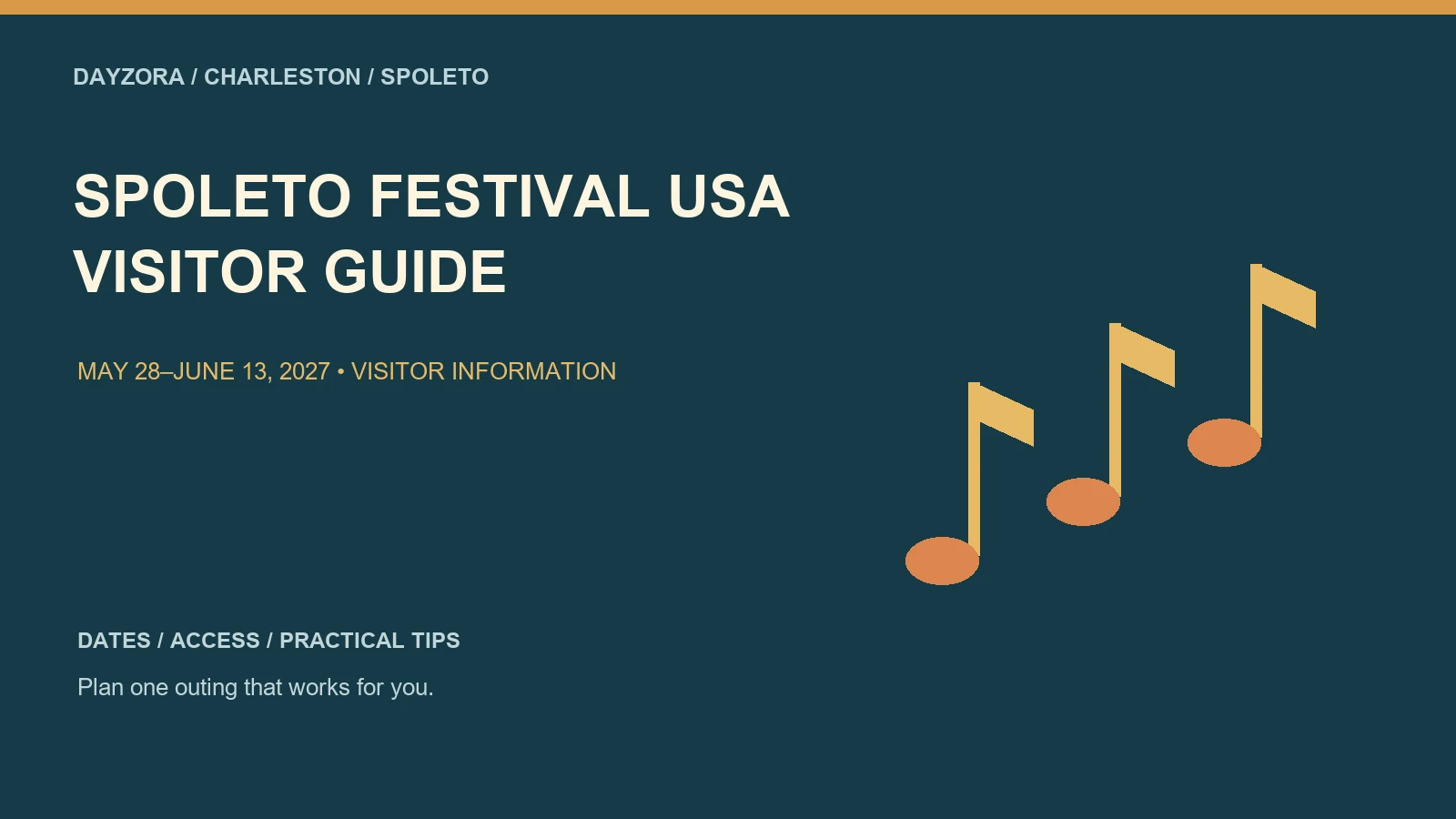 Spoleto Festival USA Guide: Dates, Tickets & Performances in Charleston 1 Spoleto Festival Usa — original illustrated visitor guide