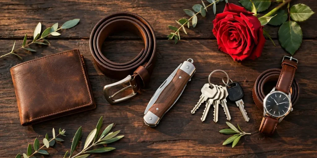 Valentine's Day Gifts for Him: Wallet, Belt and Everyday