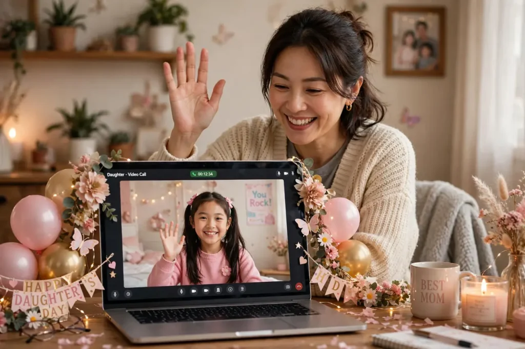 Virtual Daughter's Day Ideas for Long-Distance Love